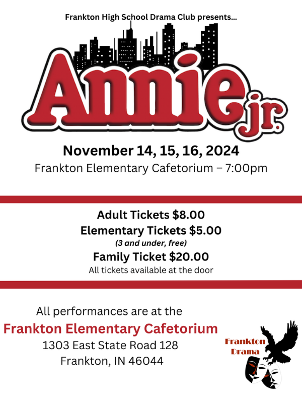 Annie Jr. playbill