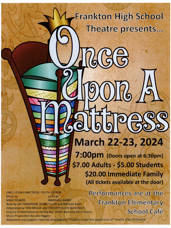 Once Upon A Mattress playbill