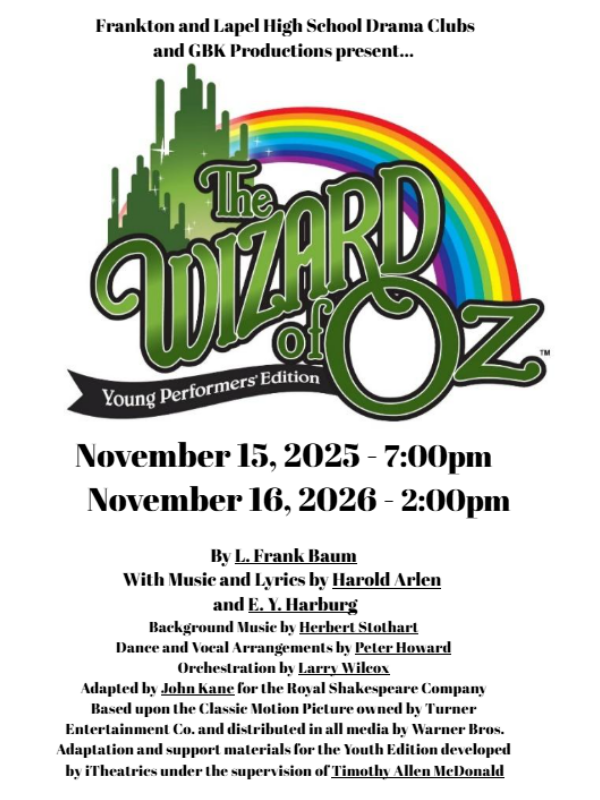The Wizard of Oz playbill